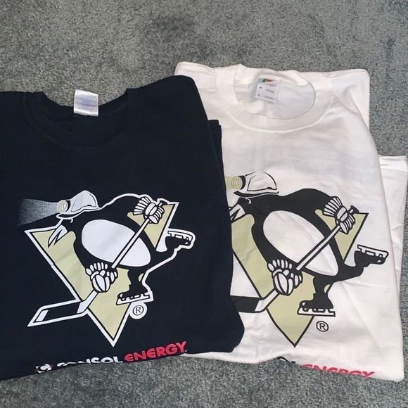 Bundle 2XL Consol Energy Pitts Penguins T shirts - Picture 1 of 11